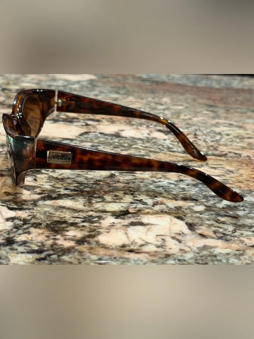 Gucci Tortoiseshell Brown Women's PRESCRIPTION Sunglasses